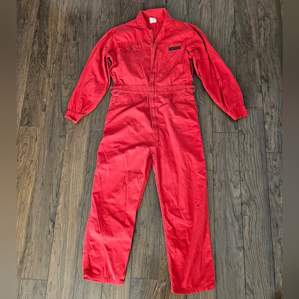Vintage Esprit Coverall Jumpsuit Adult Large 80s 90s